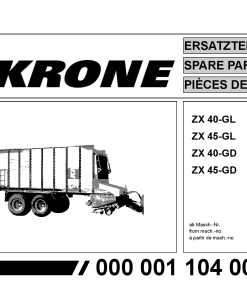 Krone ZX_40_45_GL_GD Forage Wagon Parts manual catalog PDF Download