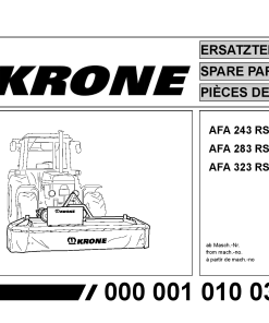 KroneAA_243_283_323 Disc Mower Parts manual catalog PDF Download