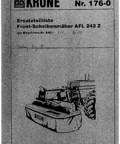 KroneAL_242_Z_1989 Disc Mower Parts manual catalog PDF Download