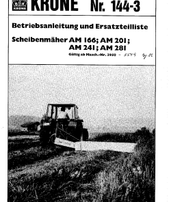 KroneA_166_201_241_281_1986 Disc Mower Parts manual catalog PDF Download