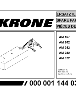KroneA_167_202_242_282_322 Disc Mower Parts manual catalog PDF Download