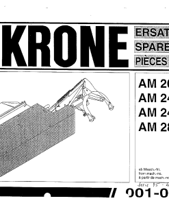 KroneA_202_242_282_Z_C Disc Mower Parts manual catalog PDF Download