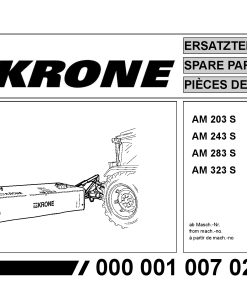 KroneA_203_243_283_323_S_2 Disc Mower Parts manual catalog PDF Download