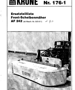 KroneA_242_1990 Disc Mower Parts manual catalog PDF Download