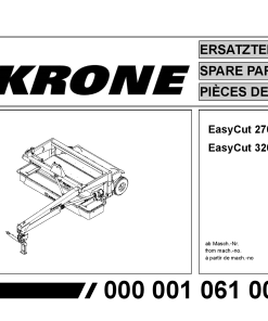 KroneEyC_2700_3200_CV Disc Mower Parts manual catalog PDF Download