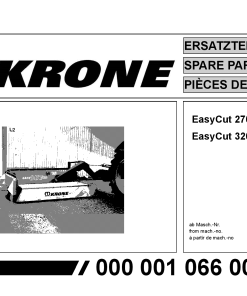 KroneEyC_270_320_CV Disc Mower Parts manual catalog PDF Download