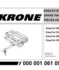 KroneEyC_2800_3200_CV_CRI Disc Mower Parts manual catalog PDF Download