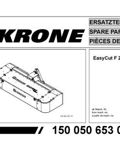 KroneEyC_280_ Disc Mower Parts manual catalog PDF Download