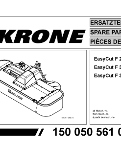 KroneEyC_280_320_360 Disc Mower Parts manual catalog PDF Download