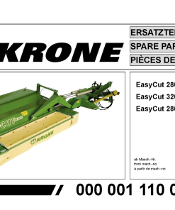KroneEyC_280_320_CV-Q_CRI-Q Disc Mower Parts manual catalog PDF Download
