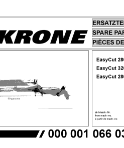 KroneEyC_280_320_CV_CRI Disc Mower Parts manual catalog PDF Download