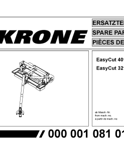 KroneEyC_3210_4013_CV Disc Mower Parts manual catalog PDF Download