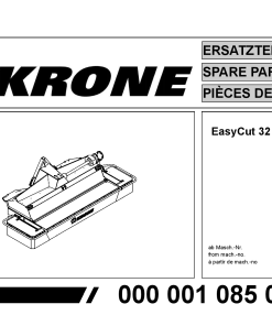 KroneEyC_32_CRI Disc Mower Parts manual catalog PDF Download