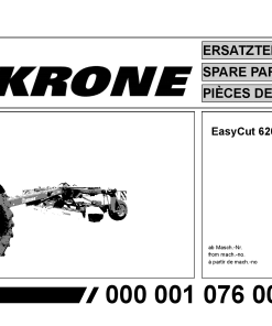 KroneEyC_6200_CV Disc Mower Parts manual catalog PDF Download