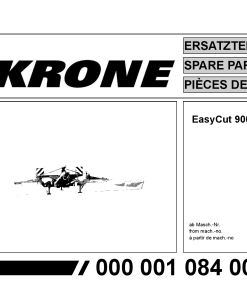 KroneEyC_9000 Disc Mower Parts manual catalog PDF Download