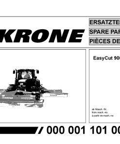 KroneEyC_9000_CV Disc Mower Parts manual catalog PDF Download