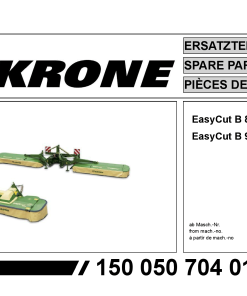 KroneEyC_B890_B970 Disc Mower Parts manual catalog PDF Download