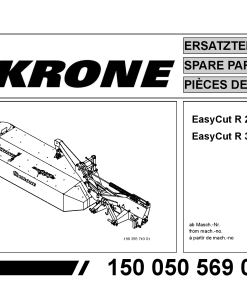 KroneEyC_R280_R320 Disc Mower Parts manual catalog PDF Download