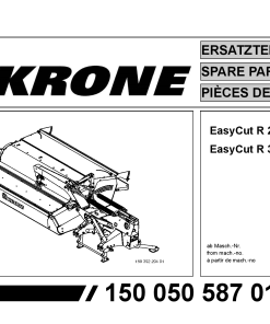 KroneEyC_R280_R320_CV Disc Mower Parts manual catalog PDF Download