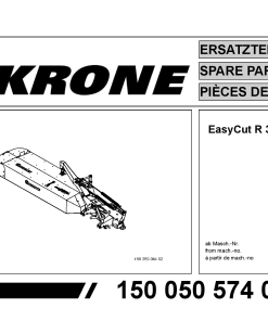 KroneEyC_R360 Disc Mower Parts manual catalog PDF Download