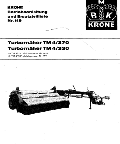 KroneT4-270_4-330 Disc Mower Parts manual catalog PDF Download