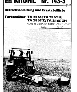 KroneTA2-165_H_Z_ZH_1984 Disc Mower Parts manual catalog PDF Download