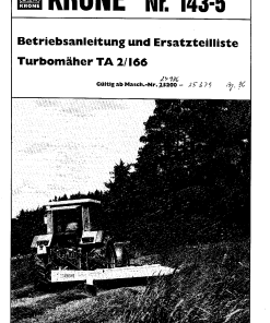 KroneTA2-166_1986 Disc Mower Parts manual catalog PDF Download