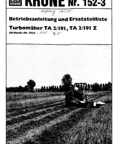 KroneTA2-191_Z_1985 Disc Mower Parts manual catalog PDF Download