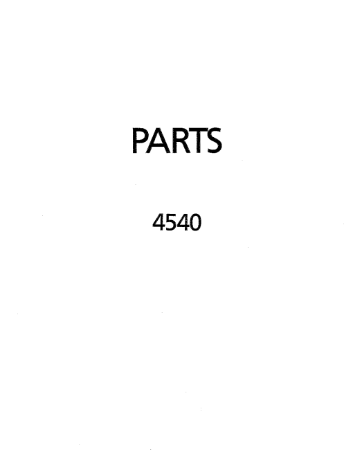 Kubota B4540 Backhoes Parts manual catalog PDF Download