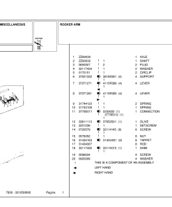Landini 30 7830 Accessories Parts manual catalog PDF Download