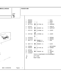 Landini 30 8830 Accessories Parts manual catalog PDF Download
