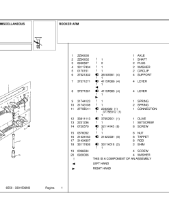 Landini 50 6550 Accessories Parts manual catalog PDF Download