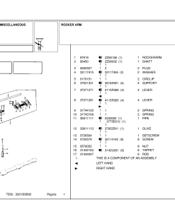 Landini 50 7550 Accessories Parts manual catalog PDF Download