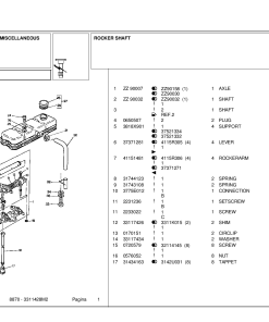 Landini 70 8870 Accessories Parts manual catalog PDF Download
