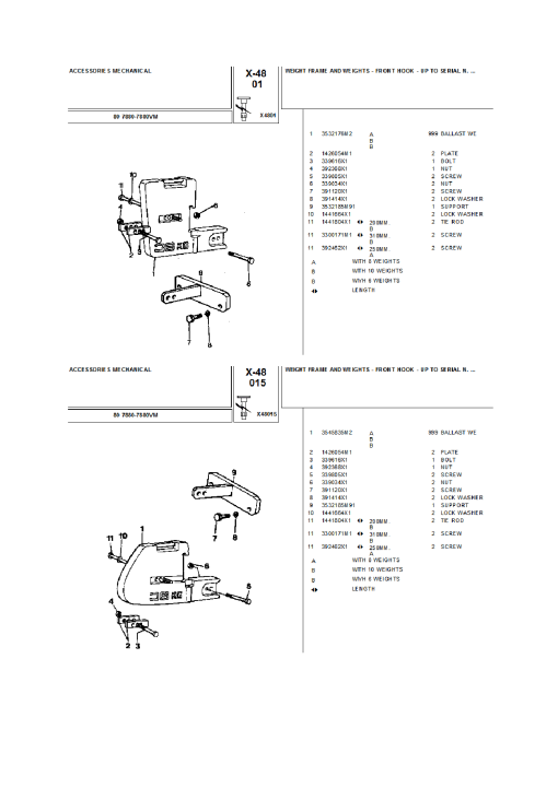 Landini 80 7880-7880VM Parts manual catalog PDF Download