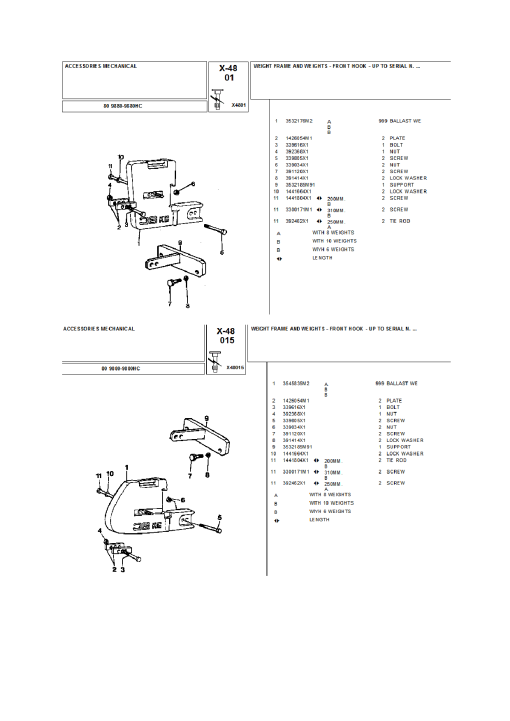 Landini 80 9880-9880HC Parts manual catalog PDF Download