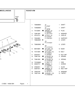 Landini Cingolati Meccanic C10500 Accessories Parts manual catalog PDF Download