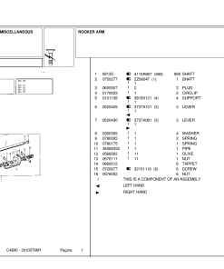 Landini Cingolati Meccanic C483 Accessories Parts manual catalog PDF Download