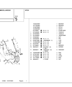 Landini Cingolati Meccanic C5000 Accessories Parts manual catalog PDF Download