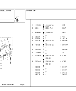 Landini Frutteti 530 4530V Accessories Parts manual catalog PDF Download