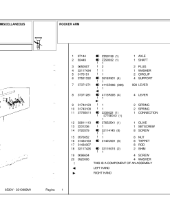 Landini Frutteti 530 F-L-V 6530V Accessories Parts manual catalog PDF Download