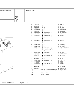 Landini Frutteti 530 F-L-V 7530F Accessories Parts manual catalog PDF Download