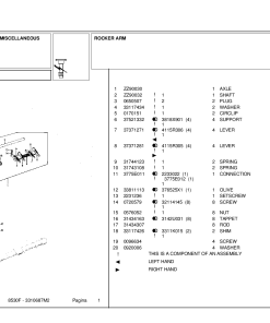 Landini Frutteti 530 F-L-V 8530F Accessories Parts manual catalog PDF Download