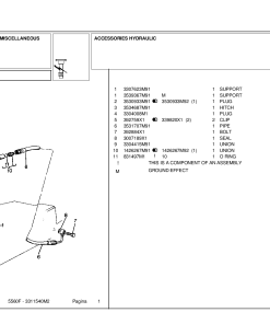 Landini Frutteti 560 F 5560F Accessories Parts manual catalog PDF Download