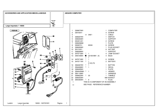 Landini Large importato 1 19000 Accessories Parts manual catalog PDF Download