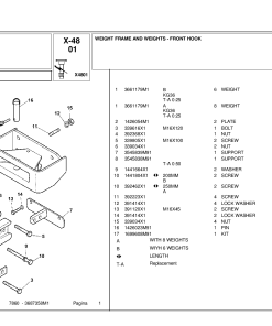 Landini Serie 60 EPA2 7860 Parts manual catalog PDF Download