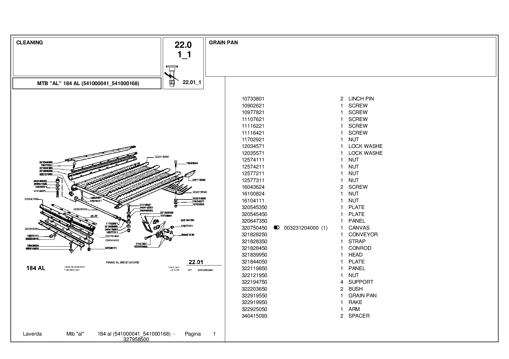 Laverda 184_AL_541000041-541000168 Parts manual catalog PDF Download