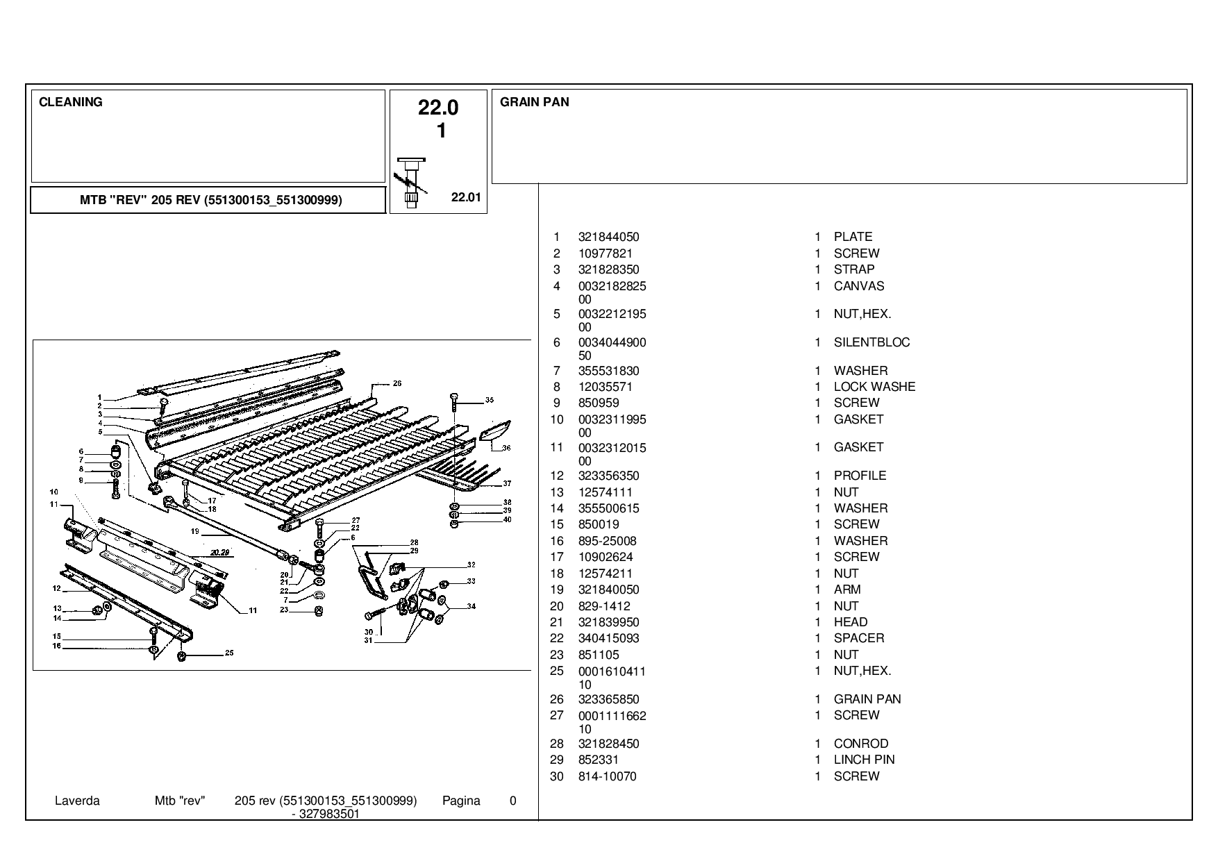 Laverda 205_REV_551300153-551300999 Parts manual catalog PDF Download