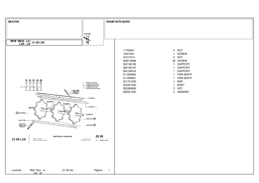 Laverda 2150_LXE Parts manual catalog PDF Download