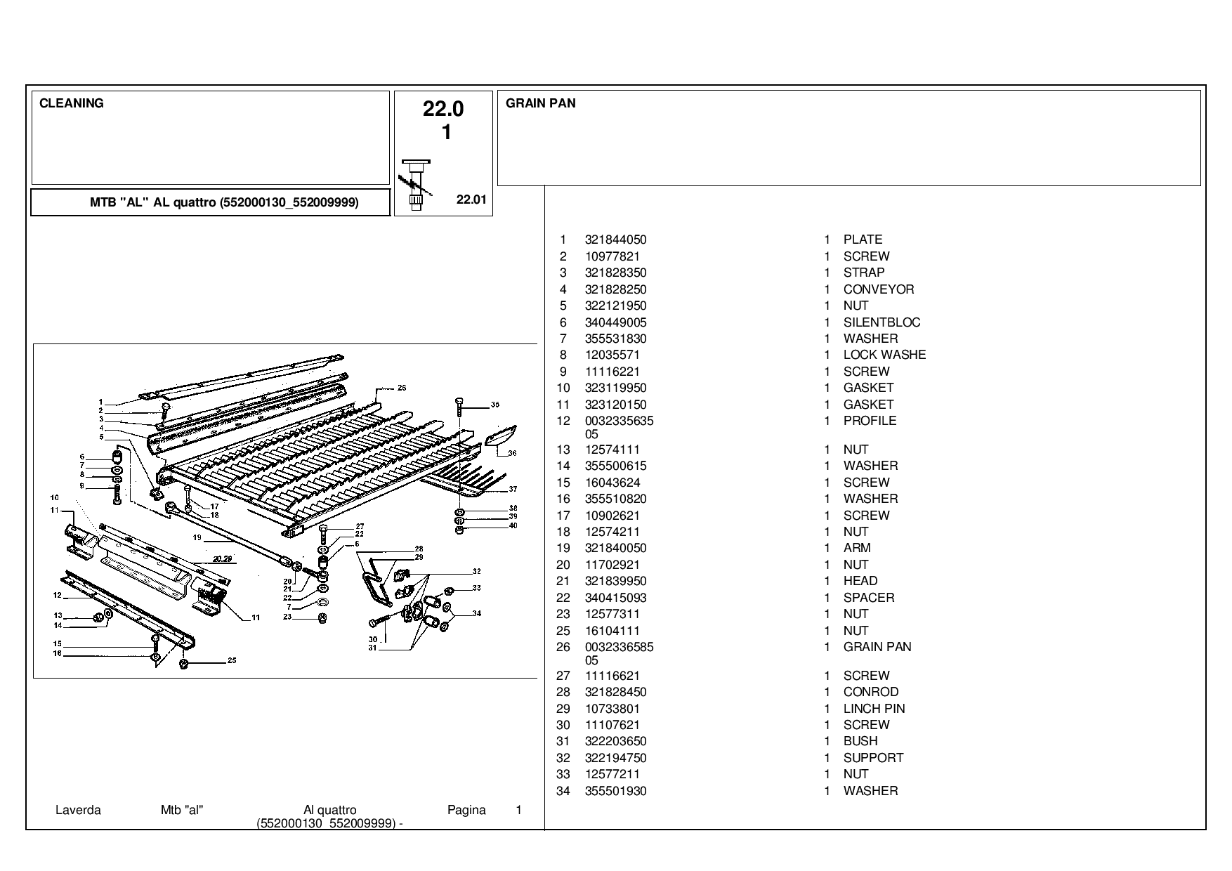Laverda AL_Quattro_552000130-552009999 Parts manual catalog PDF Download